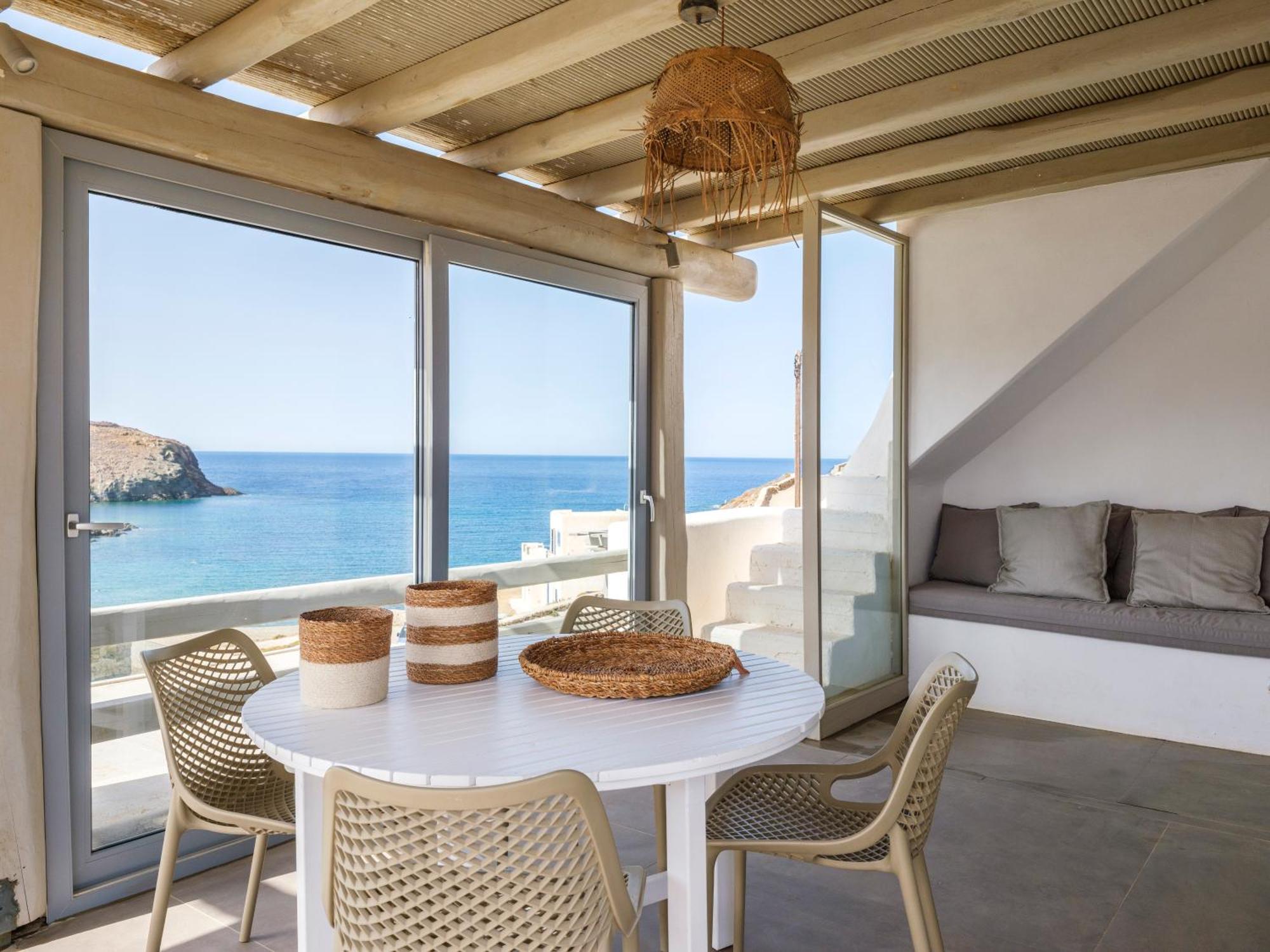 Sea Rock & Sky Private Mykonos Residence Merchia Beach Exterior photo
